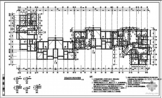 6层小面积住宅设计图资料下载-某6+1层砌体住宅结构设计图