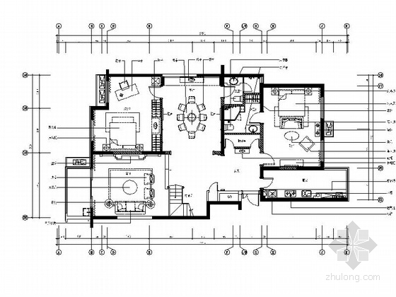 意式奢华风格的别墅资料下载-[陕西]意式风格三层别墅样板间室内装修图（含实景）