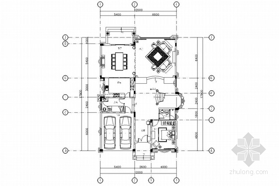 美式风格室内设计ppt资料下载-美式新古典别墅室内设计施工图（含实景照片）