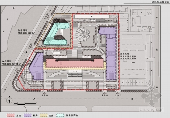 [山东]现代风格政府应急指挥中心建筑设计方案文本-现代风格政府应急指挥中心建筑分析图