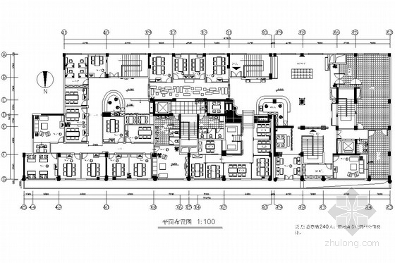 中式风雨廊施工图资料下载-古雅幽静中式风格茶馆室内施工图