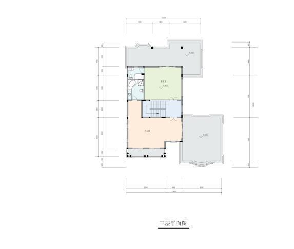 [广东]高层西班牙殖民风格高档豪华式独栋别墅建筑设计方案文本-高层西班牙殖民风格高档豪华式独栋别墅建筑平面图