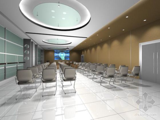 室内报告厅舞台施工方案资料下载-报告厅模型2