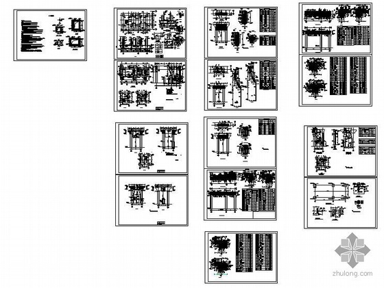 基座图纸资料下载-某汽轮发电机基座上下部结构图