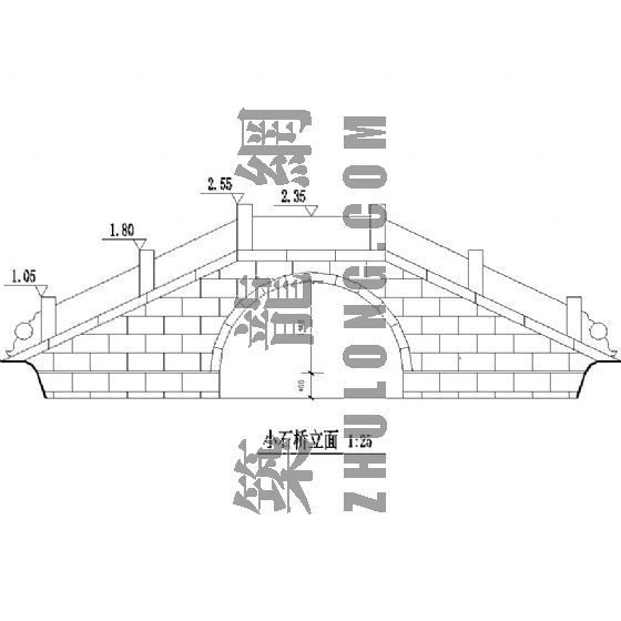 中国古代宗教建筑图纸资料下载-古代拱桥大样图