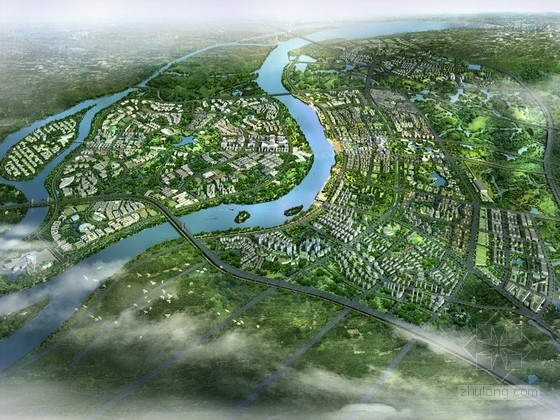 迪拜世界中心城规划资料下载-[广州]综合生态国际创新城景观规划设计方案