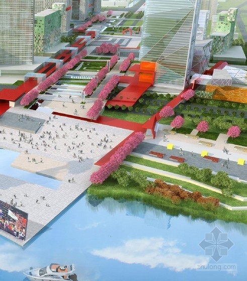 [南京]青年绿色科技城市景观规划设计方案（较全）-景观效果图 