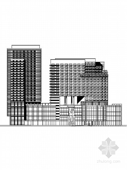 古建筑五星级酒店建筑设计资料下载-[广东]22层现代风格五星级酒店设计方案图（知名建筑设计院 含效果图）