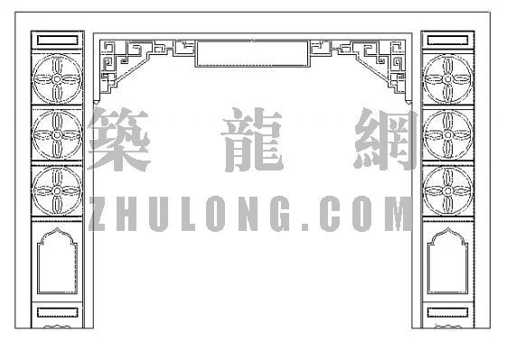 室内隔断资料下载-中式隔断030