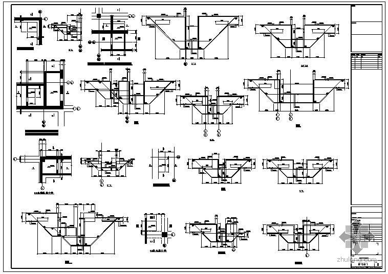 基坑节点大样资料下载-某集水坑及电梯基坑大样节点构造详图