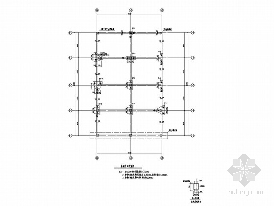 二层框架商业建筑图资料下载-[吉林]地上二层框架结构商业楼结构施工图