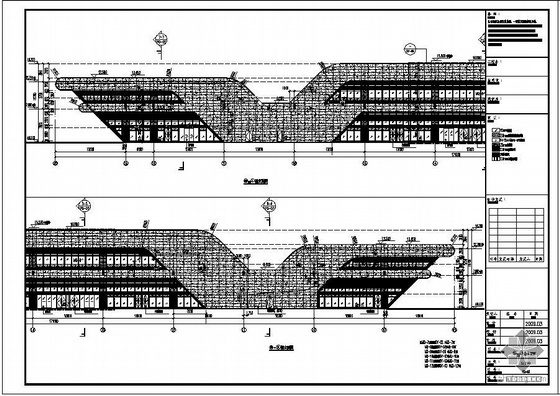 隔断玻璃剖面图资料下载-武汉某站站房幕墙结构设计图