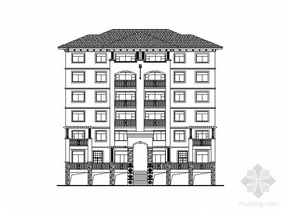 南洋参资料下载-[湖北]南洋新城某小区六层住宅区建筑施工图