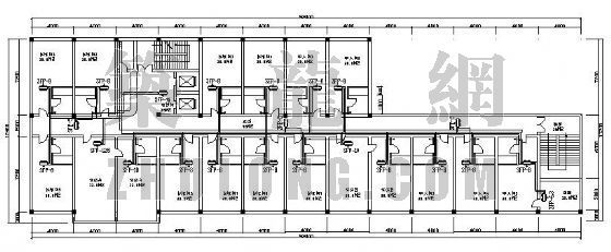 厨房空调初步设计资料下载-某六层宾馆空调初步设计平面图