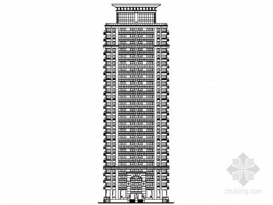 板式24层高层资料下载-[扬州]某国际花园二十六层板式住宅楼施工图（8号楼）