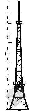 塔架结构设计资料下载-45米装饰通讯塔架