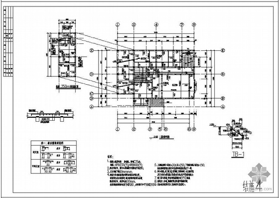 某别墅建筑结构图及PKPM计算模型- 