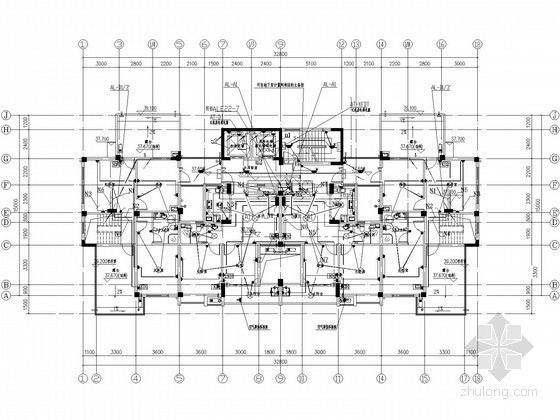 高层建筑电气dwg资料下载-[浙江]城中村改造工程高层建筑电气施工图（2015年7月设计）