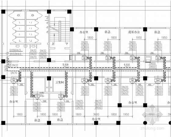 行政办公大楼设计图资料下载-行政办公大楼空调通风及防排烟系统设计施工图（湍流换热机组）