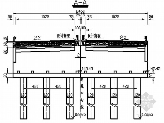 10米简支板桥资料下载-[黑龙江]1×10m预应力混凝土简支空心板桥施工图35张（薄壁墩）