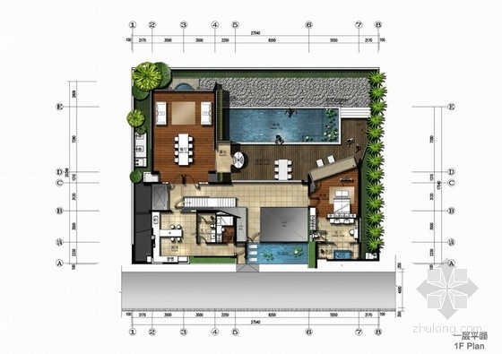 酒店休闲空间资料下载-[海南]五星级休闲度假酒店室内设计方案图