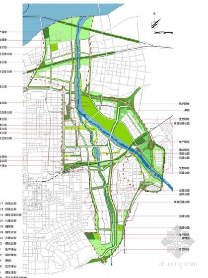 深圳绿地系统规划图资料下载-[西安]绿地系统总体规划设计