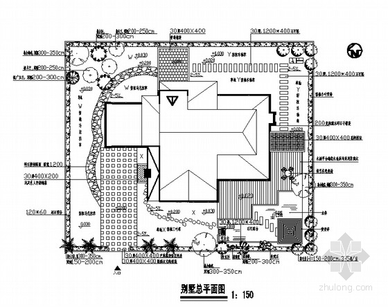 中式别墅景观规划设计文本资料下载-别墅景观规划设计方案