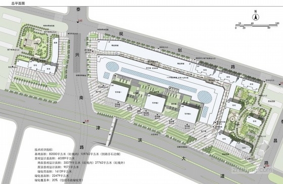 滨水商业街3d模型资料下载-[天津]滨水广场景观环境概念方案设计