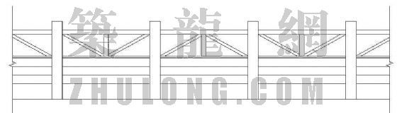 黑色铁拱架与白色木栏资料下载-木栏杆施工详图