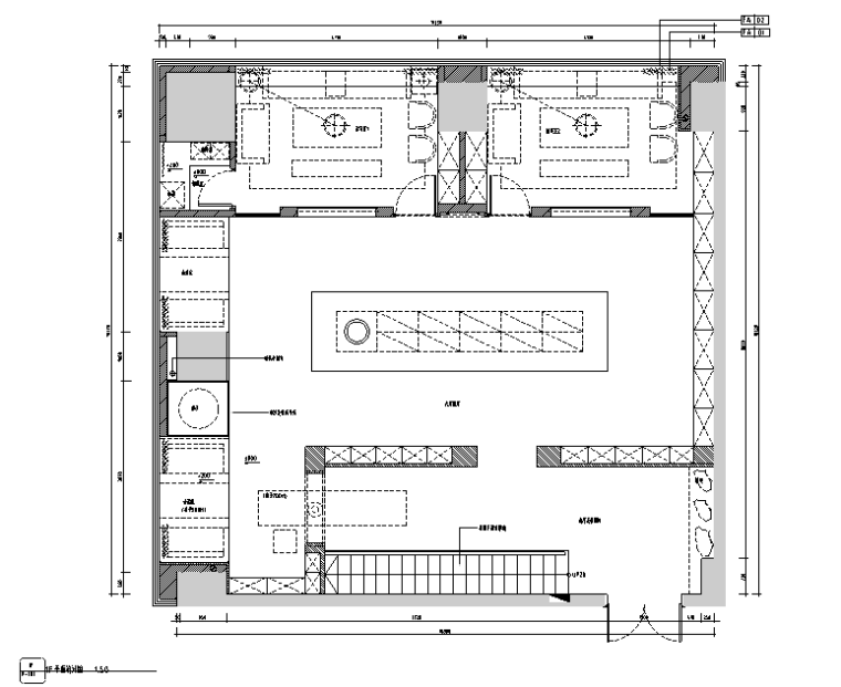 立面展厅资料下载-新中式素雅风玉石展厅室内设计施工图（含超清效果图）