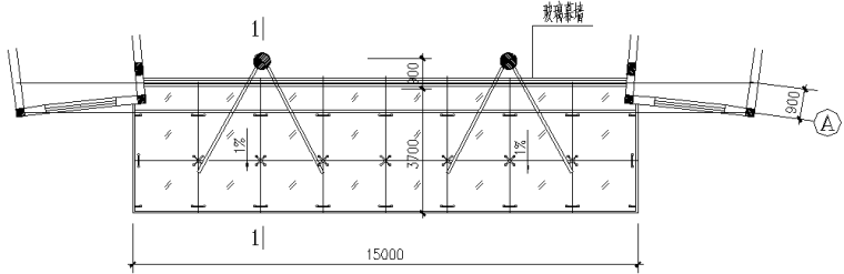 砖混框架结构办公楼施工图（CAD，9张）_3