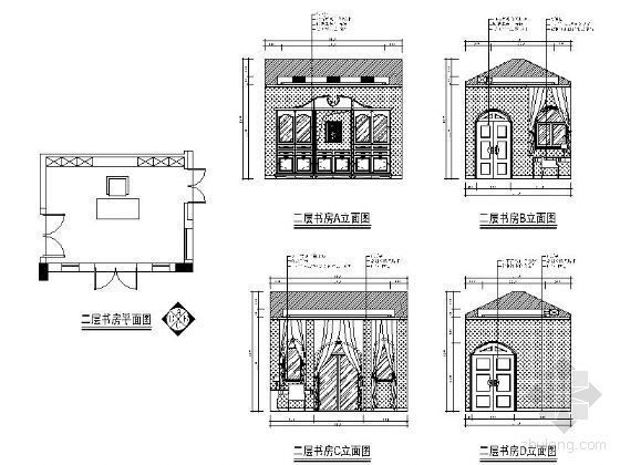 [深圳]豪宅別墅全套详细图纸-图6