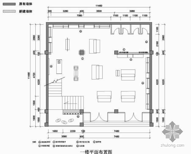 Matsu旗舰店资料下载-休闲服饰旗舰店设计图