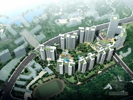小区区规划cad资料下载-[广州]现代风格住宅区规划及单体方案文本(含CAD)