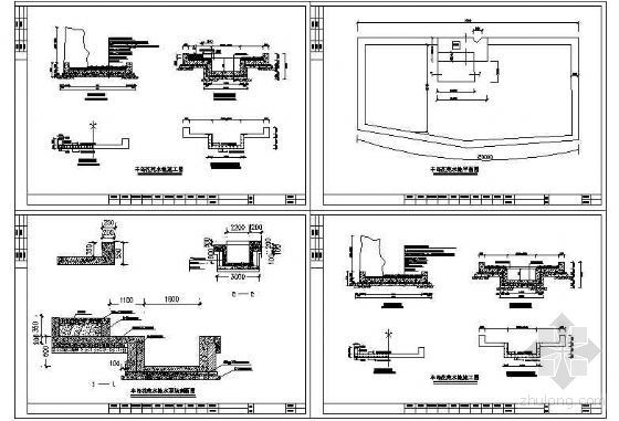 水池假山施工资料下载-水池施工详图