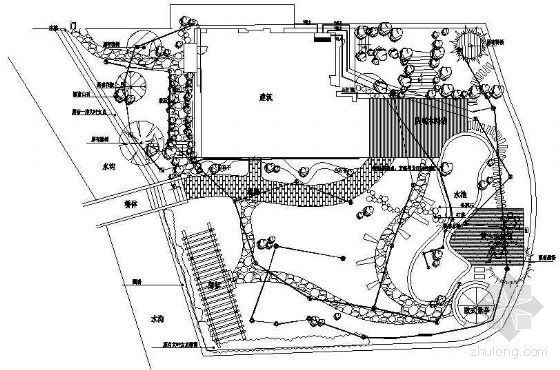 庭院景观照明资料下载-某别墅庭院景观照明施工图