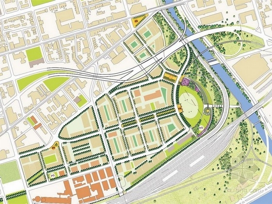 多伦多大学的圣乔治开资料下载-[多伦多]滨河西区总体规划设计方案