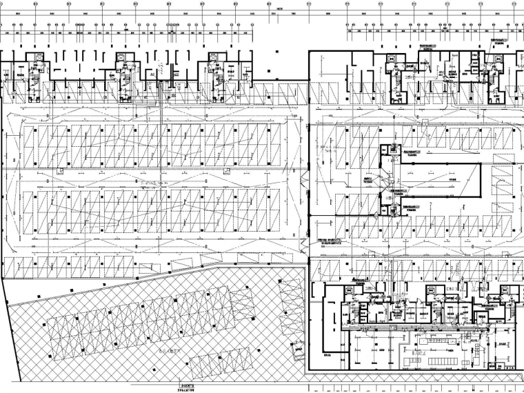 [江西]住宅小区全套电气设计施工图-地下车库平时照明平面图.jpg