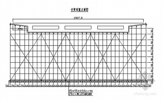 贝雷梁支架钢管资料下载-[贵州]高速公路工程大桥贝雷梁支架施工技术方案
