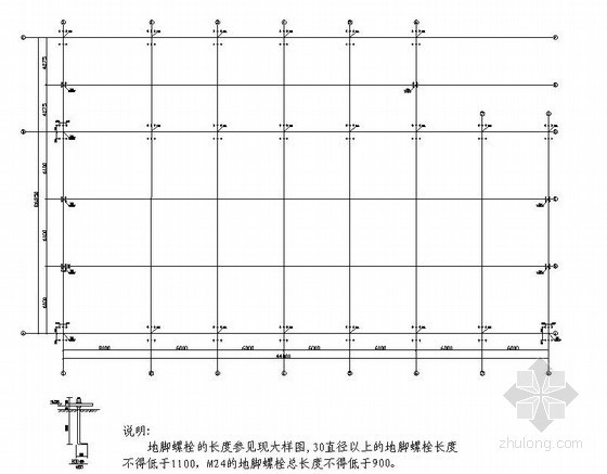 16米跨钢结构厂房施工图资料下载-[安庆]钢结构厂房结构施工图（带吊车）