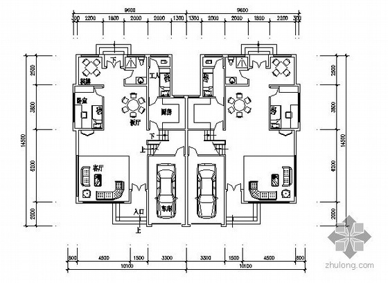 某三层L型别墅建筑方案图-3