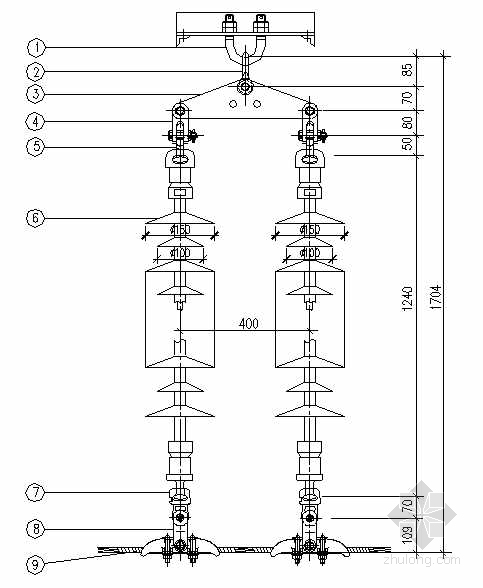 110kv电力铁塔资料下载-某高压线路全套电气施工图