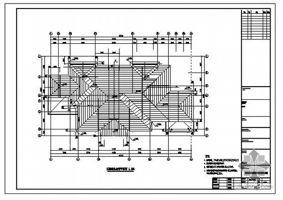 东莞某三层A2型轻钢别墅建筑结构图-4