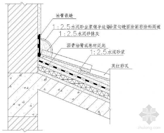 红瓦施工方案资料下载-英红瓦－水平结合部构造大样（一）