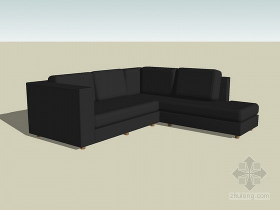 L型盖梁设计图纸资料下载-L型沙发