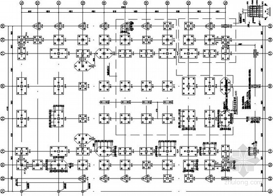 礼堂平面布置资料下载-三层框架结构中学礼堂结构施工图