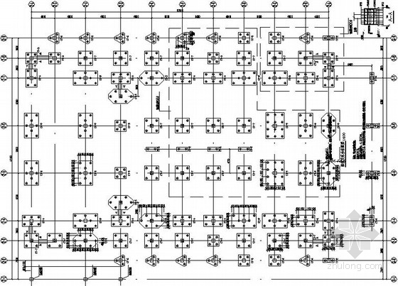 二三层框架结构施工图资料下载-三层框架结构中学礼堂结构施工图