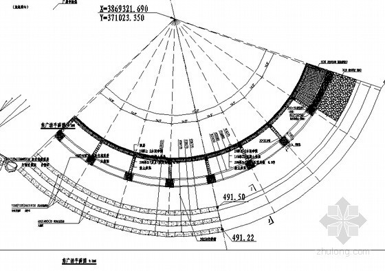 近水平台施工图CAD资料下载-亲水平台花架施工图
