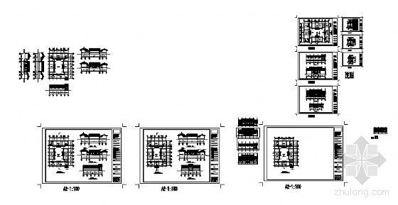 某四合院建筑方案图-4