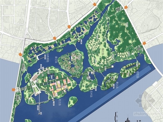 现代风格商业展区资料下载-[厦门]海湾绿岛园会展区总体景观规划设计
